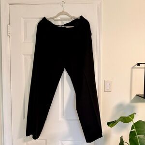 MaxMara Elegant Black Wool Trousers